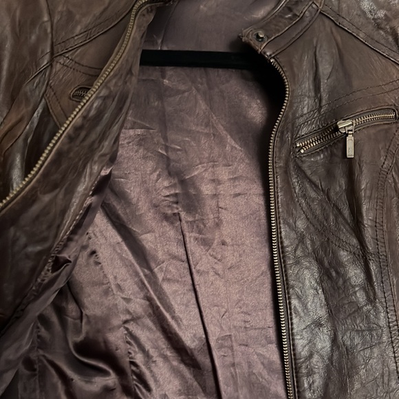 PROMOD BROWN LEATHER JACKET - Picture 8 of 10